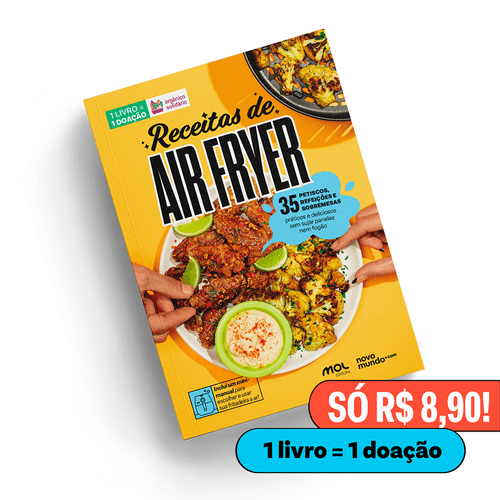 Livro Receitas De Air Fryer - Editora Mol - Novo Mundo