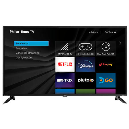 Smart TV LED 42'' Philco Wifi Roku TV Midiacast Dolby Audio PTV42G6FR2CPF