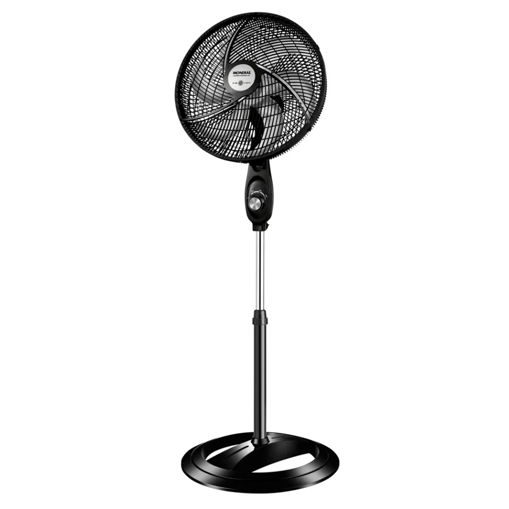Ventilador de Coluna Mondial Super Turbo 140W 40cm 6 Pás Preto Vsp40cnb