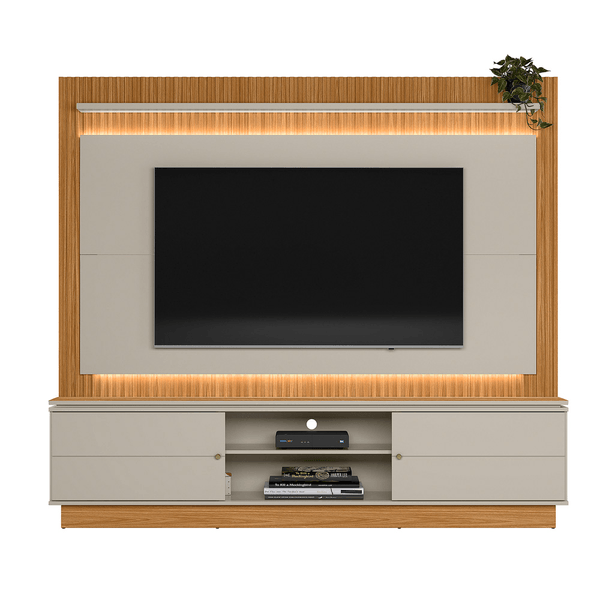 Painel Home para TV até 75 polegadas Guararapes Nature / Off White