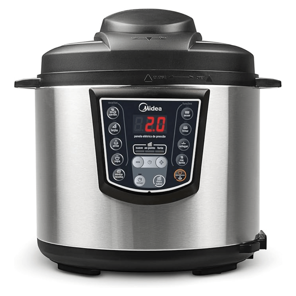 Panela de Pressão Elétrica 6L Mecânica Inox Midea - PPB71