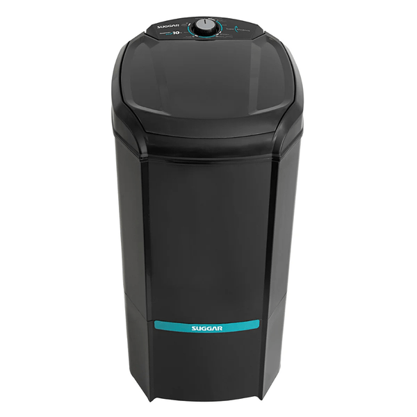 Lavadora de Roupas Lavamax Eco Suggar 10kg Desligamento Automático Preta - LE1022PT 220V