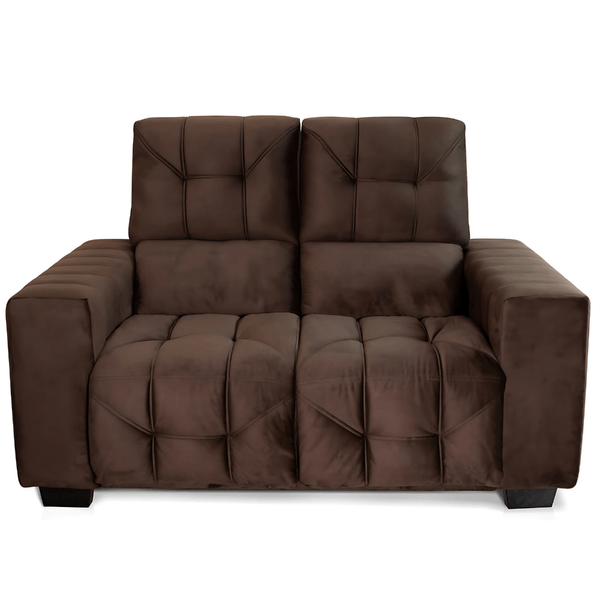 Estofado Hellen Majestic D23 2 Lugares Marrom Café