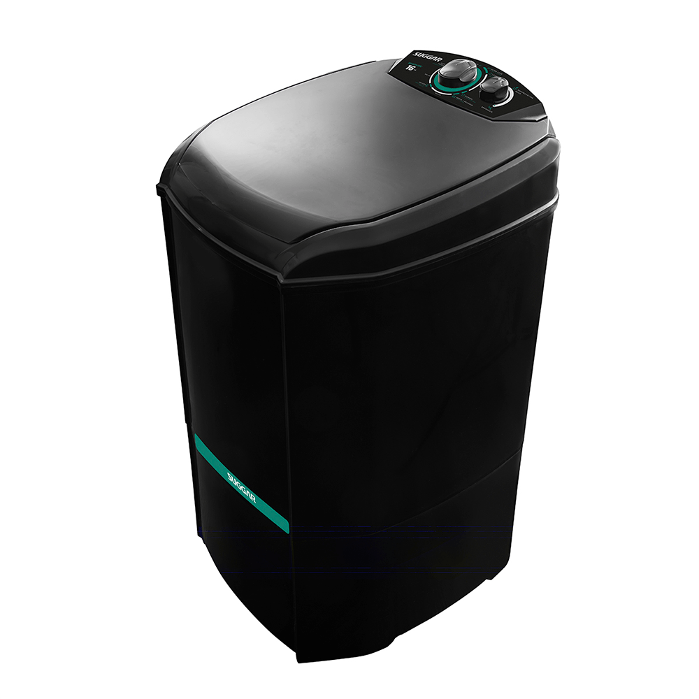 Lavadora Lavamatic Suggar Dispenser para Sabão 3 Níveis de água 16kg Preta