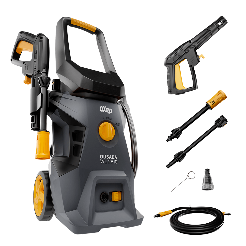 Lavadora de Alta Pressão WAP Mangueira de 3 metros 1750psi 1500W OUSADA WL 2610