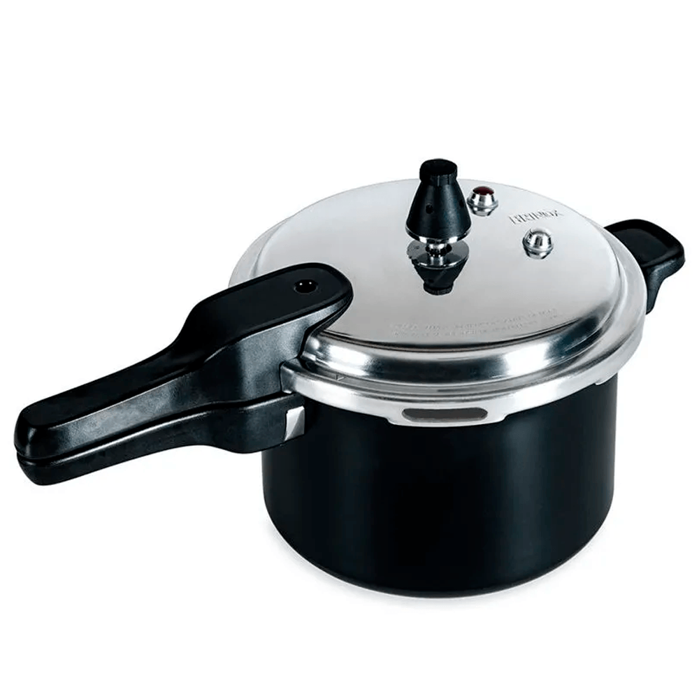 Panela de Pressão Fundo de Indução Alumínio Antiaderente Pro-Ceramic Premium Preto Life Super Brinox