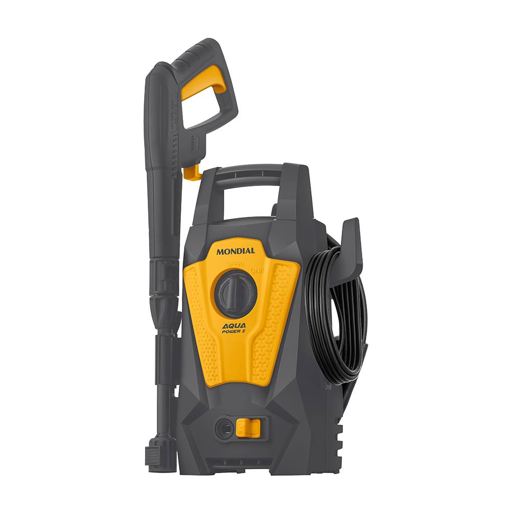 Lavadora Alta Pressão Aqua Power I Mondial, Cinza/Amarela 1400W