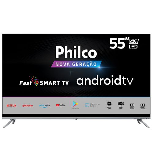 Tv 55" Led Philco 4k - Ultra Hd Smart - Ptv55g71agbls
