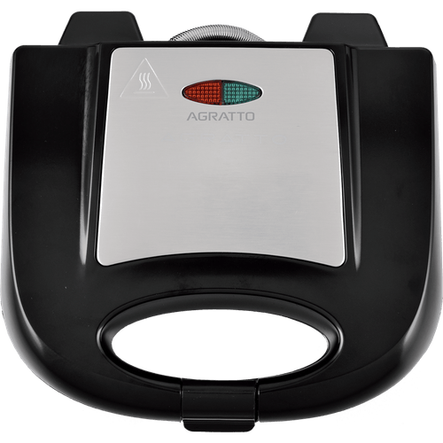 Sanduicheira e Grill Agratto, 750W, Luz Piloto, Pés Antiderrapantes, Preto / Inox 2 - SID01 Menor preço em Sanduicheira e Grill Agratto, 750W, Luz Piloto, Pés Antiderrapantes, Preto / Inox 2 - SID01