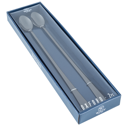 Jogo de Colheres Wolff Bailarina, 2 Peças, Aço Inox, Preto - 71568 Menor preço em Jogo de Colheres Wolff Bailarina, 2 Peças, Aço Inox, Preto - 71568