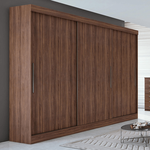 Guarda-roupa em MDP, 3 Portas, 4 Gavetas, 7 Prateleiras - Montebello Menor preço em Guarda-roupa em MDP, 3 Portas, 4 Gavetas, 7 Prateleiras - Montebello