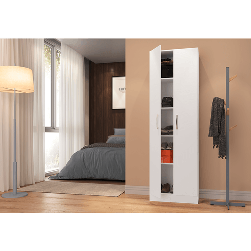 Sapateira Multiuso em MDP, 2 Portas, 4 Prateleiras - Xangai Menor preço em Sapateira Multiuso em MDP, 2 Portas, 4 Prateleiras - Xangai