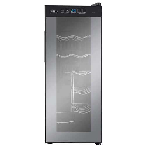Adega Climatizada Philco, 12 Garrafas, Display Eletrônico Touch, Preta - PH12E Menor preço em Adega Climatizada Philco, 12 Garrafas, Display Eletrônico Touch, Preta - PH12E