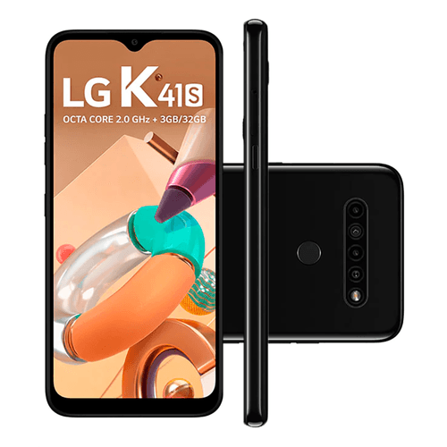 Smartphone LG K41S, 4 Câmeras, 6,5'', Android 9 Pie, 32GB, Octa Core, Preto - LMK410BMW Menor preço em Smartphone LG K41S, 4 Câmeras, 6,5'', Android 9 Pie, 32GB, Octa Core, Preto - LMK410BMW