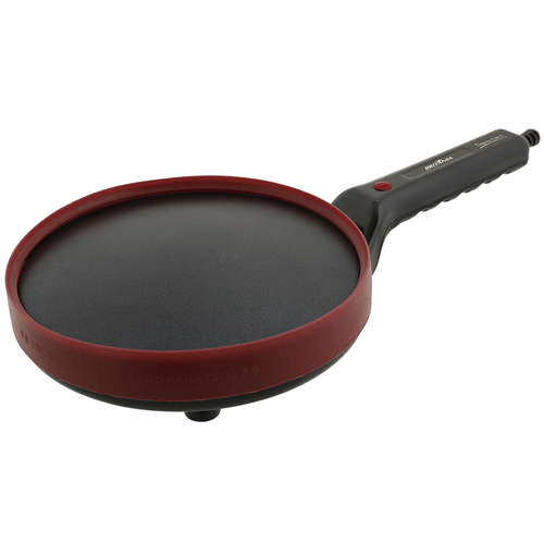 Crepioca Britânia 3 em 1 com Espátula, Antiaderente, Preta e Vermelha - 64001076 - 220V Menor preço em Crepioca Britânia 3 em 1 com Espátula, Antiaderente, Preta e Vermelha - 64001076 - 220V