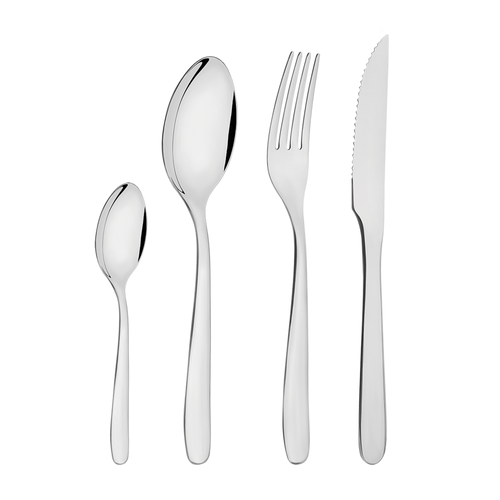 Faqueiro Tramontina Havaí, 24 Peças, Aço Inox, Prata - 66905/094 Menor preço em Faqueiro Tramontina Havaí, 24 Peças, Aço Inox, Prata - 66905/094