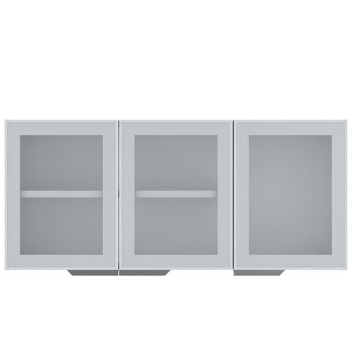 Armário de Cozinha Aéreo Colormaq Verona 3 Portas 52,8x120cm em Aço e Vidro Menor preço em Armário de Cozinha Aéreo Colormaq Verona 3 Portas 52,8x120cm em Aço e Vidro