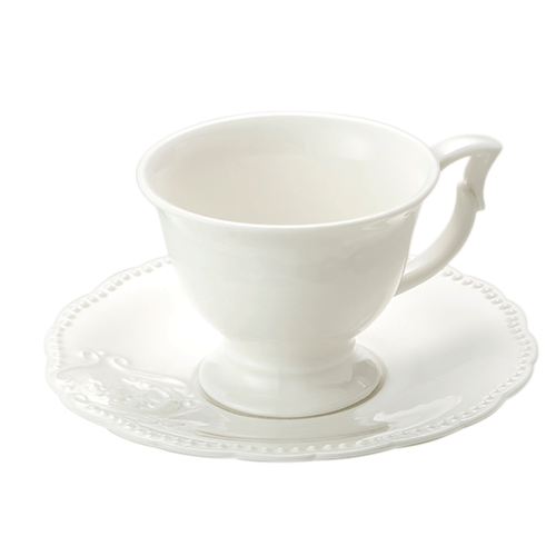 Xícara para Café Super White Queen Lyor, 100ml, Com Pires, Porcelana - 8559 Menor preço em Xícara para Café Super White Queen Lyor, 100ml, Com Pires, Porcelana - 8559
