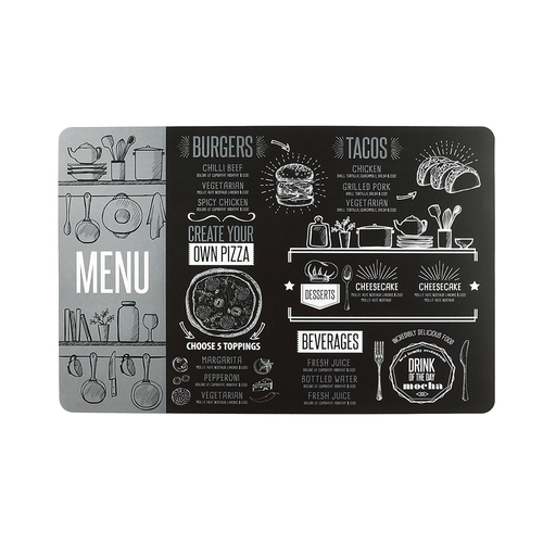 Lugar Americano Meal Lyor, Plástico, 43,5x28,5cm, Preto - 7869 Menor preço em Lugar Americano Meal Lyor, Plástico, 43,5x28,5cm, Preto - 7869