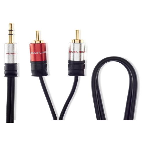 Cabo de Audio Multilaser Cabo P2 35 M X M - WI287 Menor preço em Cabo de Audio Multilaser Cabo P2 35 M X M - WI287
