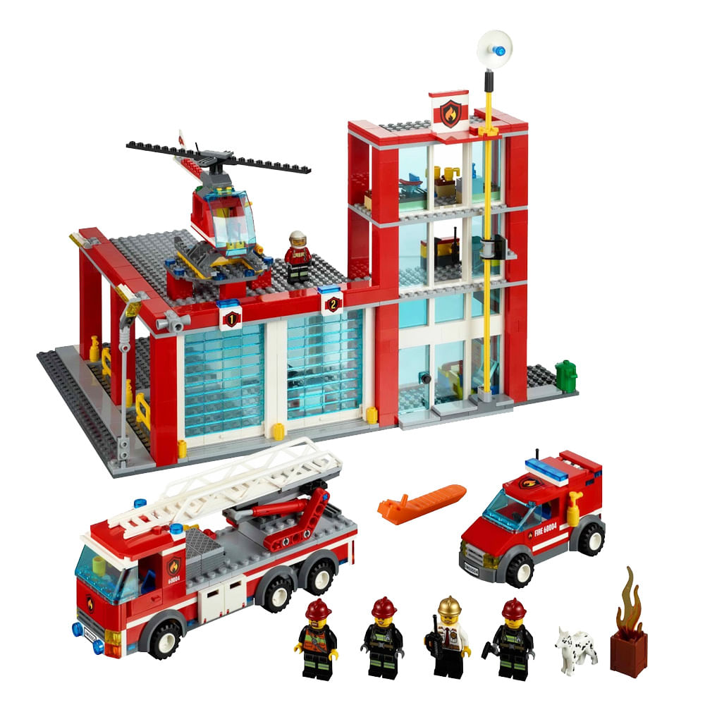 Lego City 60004 Quartel dos Bombeiros - LEGO - Novo Mundo