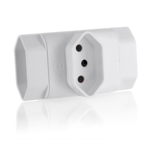 Adaptador T Multilaser Benjamin Universal Branco 3 Pinos - WI217 Menor preço em Adaptador T Multilaser Benjamin Universal Branco 3 Pinos - WI217