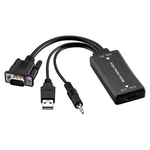Conversor Vga M X Hdmi F C/ Audio Multilaser - WI280 Menor preço em Conversor Vga M X Hdmi F C/ Audio Multilaser - WI280