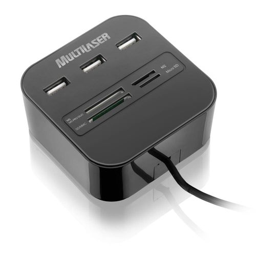 Hub Multilaser USB 3 Portas + Leitor de Cartão Universal 2.0 - AC121 é boa?