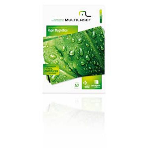 Papel Especial Multilaser Magnético A4 660G/M2 - PE027 Menor preço em Papel Especial Multilaser Magnético A4 660G/M2 - PE027