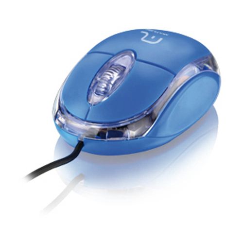 Mouse Classic 800Dpi USB Azul - MO001 Menor preço em Mouse Classic 800Dpi USB Azul - MO001