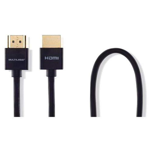 Cabo para TV HDMI 19 Pinos - Multilaser - WI284 Menor preço em Cabo para TV HDMI 19 Pinos - Multilaser - WI284