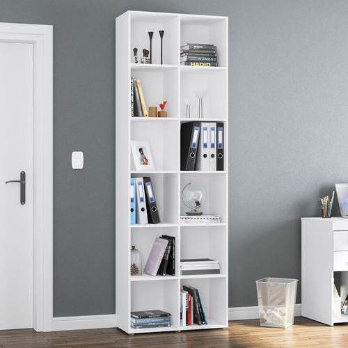 Estante Livreiro com 12 Nichos Caracol - Branco Menor preço em Estante Livreiro com 12 Nichos Caracol - Branco