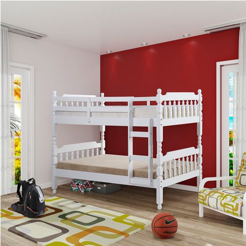 Beliche Torneada Kingston com Grade Proteção - Acabamento Laca PU - Madeira Maciça - Laca Branco é ruim? Beliche Torneada Kingston com Grade Proteção - Acabamento Laca PU - Madeira Maciça - Laca Branco é boa?