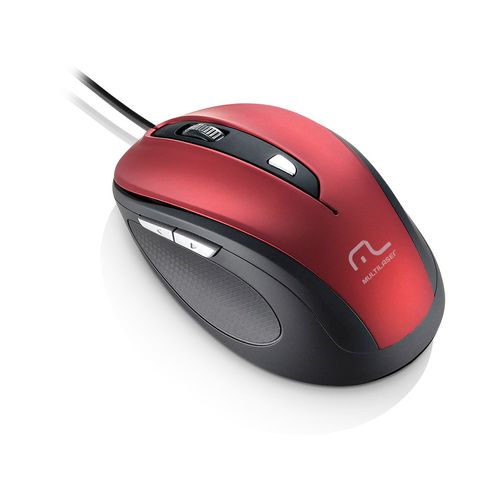 Mouse Multilaser Comfort 6 Botoes Usb Vermelho Metalizado e Preto  - MO243 é boa?