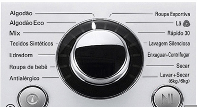 Programas de lavagem Lava e Seca WD1412RTB