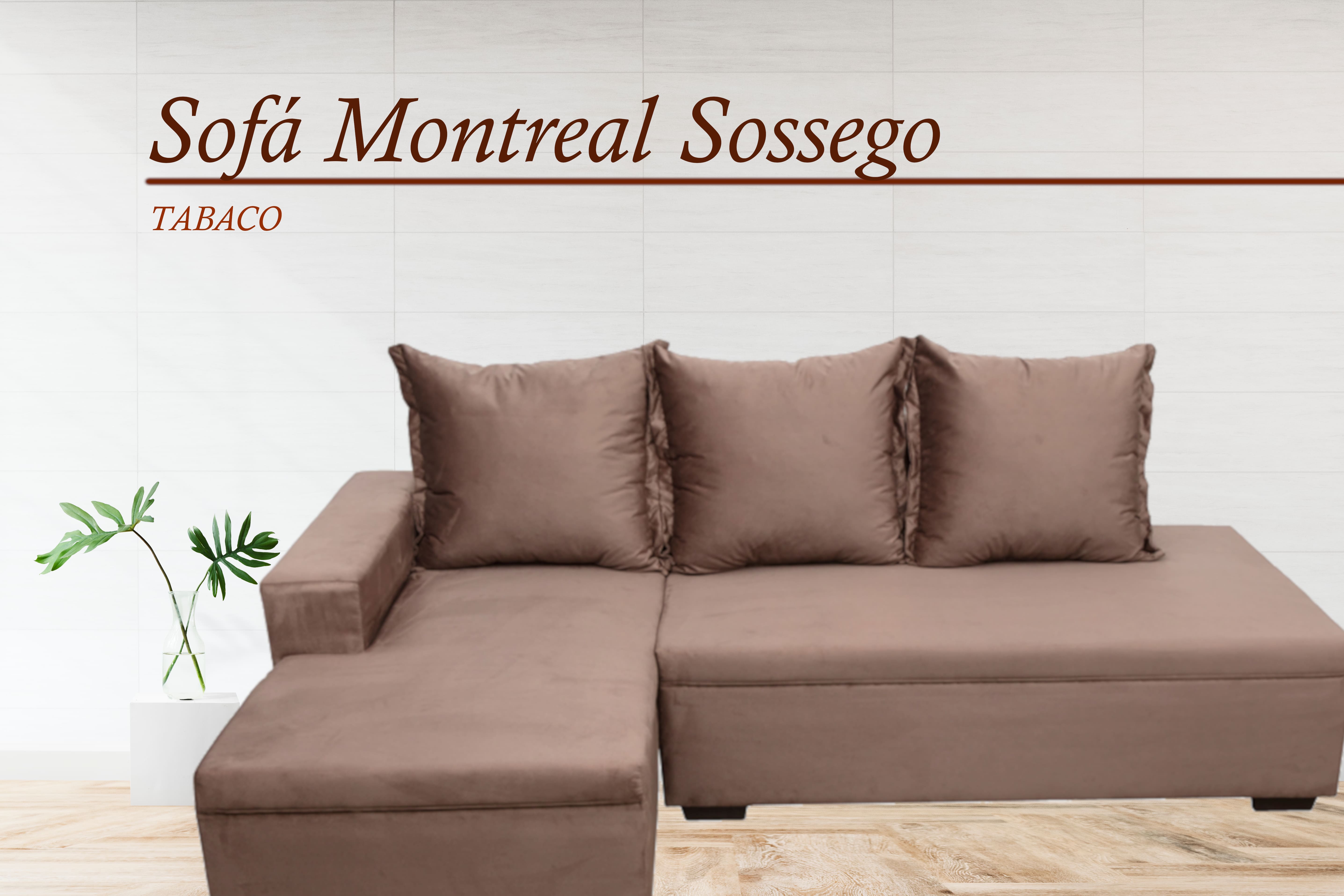 Sofá com Chaise Montreal Sossego